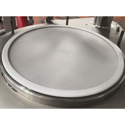 Bottom plate made from stainless steel 1.4404 or Hastelloy® C22